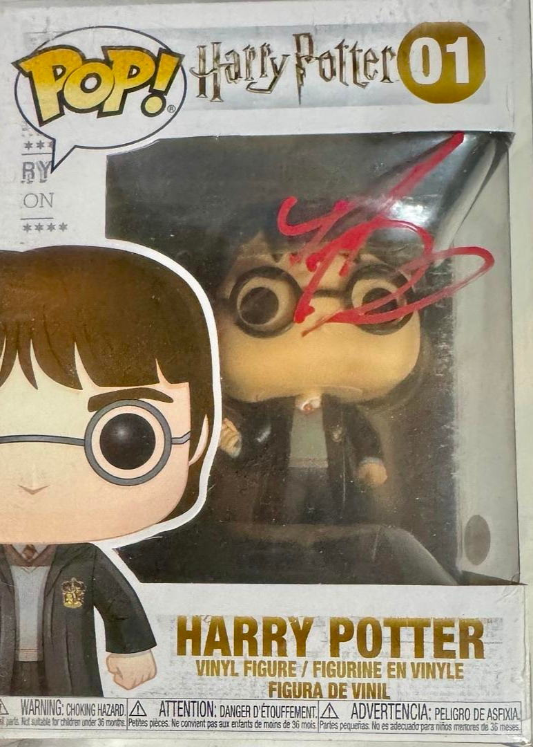Daniel Radcliffe Signed Funko Pop #01 "Harry Potter" (Red Ink) - ACOA #01
